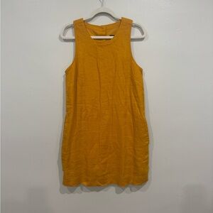 J.Crew Maxine button-back dress in linen